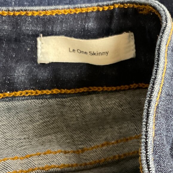 Frame Le One Skinny Jeans 1 Blue Dark Wash 23-28 - Picture 9 of 9